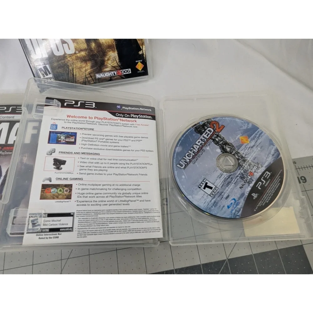 PS3 Video Game Lot The Last of Us Uncharted 2 Mafia II‎